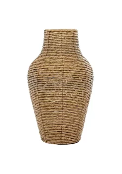 Budget 🌟 Coastal Faux Seagrass Vase by Monroe Lane 🎁 -Monroe Lane Sales Belk 18161