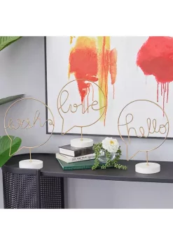 New ✨ Traditional Wood Decorative Sign - Set of 3 by Monroe Lane ✔️ -Monroe Lane Sales Belk 18165