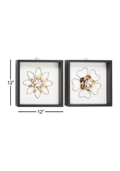 Wholesale ✨ Contemporary Wood Wall Decor - Set of 2 by Monroe Lane 👏 -Monroe Lane Sales Belk 18253