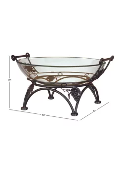 Best Sale 💯 Traditional Tempered Glass Serving Bowl by Monroe Lane 😉 -Monroe Lane Sales Belk 18265