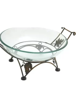 Best Sale 💯 Traditional Tempered Glass Serving Bowl by Monroe Lane 😉 -Monroe Lane Sales Belk 18266