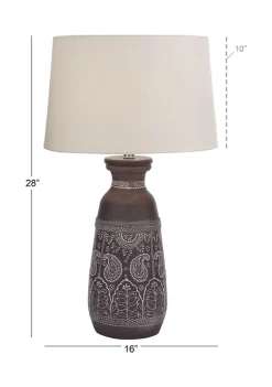 Best Pirce 👏 Bohemian Ceramic Table Lamp - Set of 2 by Monroe Lane 😀 -Monroe Lane Sales Belk 18344