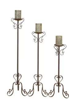 Cheapest 🌟 Metal Candle Holder - Set of 3 by Monroe Lane ⭐ -Monroe Lane Sales Belk 18356