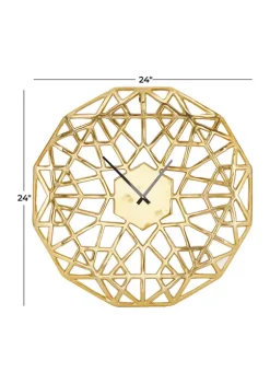 Brand new ❤️ Contemporary Aluminum Wall Clock by Monroe Lane 😀 -Monroe Lane Sales Belk 18382