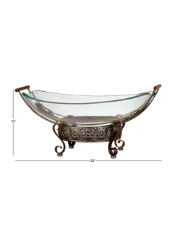 Flash Sale 😍 Traditional Tempered Glass Serving Bowl by Monroe Lane ✔️ -Monroe Lane Sales Belk 18389