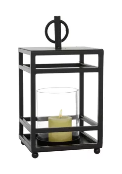 Best deal ✨ Contemporary Metal Candle Lantern by Monroe Lane 👏 -Monroe Lane Sales Belk 18409
