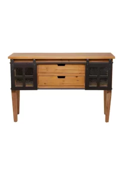 Deals π Industrial Wood Console Table by Monroe Lane π₯