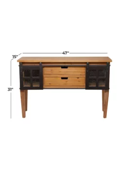 Deals 🎁 Industrial Wood Console Table by Monroe Lane 🔥 -Monroe Lane Sales Belk 18447