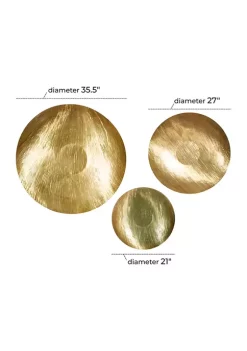 Flash Sale 🔥 Metal Contemporary Wall Décor - Set of 3 by Monroe Lane 😍 -Monroe Lane Sales Belk 18451