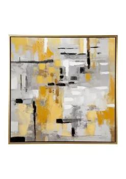 Hot Sale 🛒 Contemporary Canvas Framed Wall Art by Monroe Lane 🤩 -Monroe Lane Sales Belk 1849