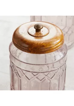 Best Pirce ✨ Farmhouse Glass Decorative Jars - Set of 3 by Monroe Lane 🔥 -Monroe Lane Sales Belk 18561