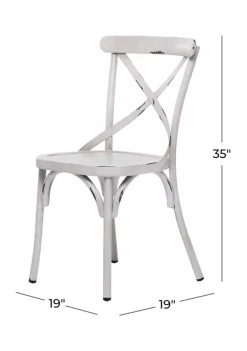 Best reviews of 🎁 Farmhouse Iron Outdoor Dining Chair - Set Of 2 by Monroe Lane 👏 -Monroe Lane Sales Belk 18568