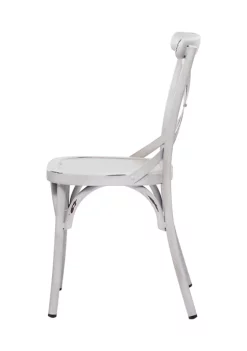 Best reviews of 🎁 Farmhouse Iron Outdoor Dining Chair - Set Of 2 by Monroe Lane 👏 -Monroe Lane Sales Belk 18569