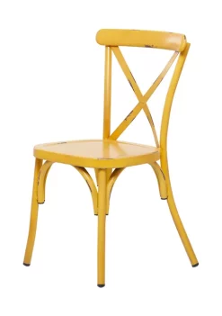 Best reviews of 🎁 Farmhouse Iron Outdoor Dining Chair - Set Of 2 by Monroe Lane 👏 -Monroe Lane Sales Belk 18573