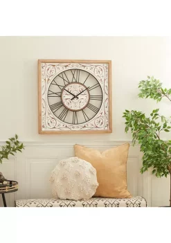 Budget 👏 Farmhouse Wood Wall Clock by Monroe Lane 😀