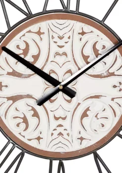 Budget 👏 Farmhouse Wood Wall Clock by Monroe Lane 😀 -Monroe Lane Sales Belk 18606