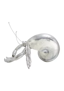 Budget 🎁 Coastal Polystone Hermit Crab Sculpture by Monroe Lane 😍