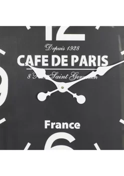 Coupon 🔔 Iron Wall Clock by Monroe Lane ✔️ -Monroe Lane Sales Belk 1867