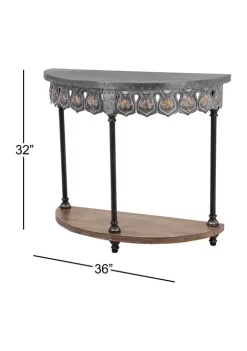 Best Sale 💯 Farmhouse Metal Console Table by Monroe Lane ✔️ -Monroe Lane Sales Belk 18701