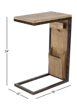 Best Pirce 👏 Industrial Wood Accent Table by Monroe Lane 🧨 -Monroe Lane Sales Belk 18713