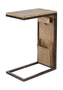 Best Pirce 👏 Industrial Wood Accent Table by Monroe Lane 🧨 -Monroe Lane Sales Belk 18714