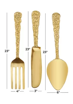 Hot Sale ⌛ Eclectic Aluminum Wall Decor - Set of 3 by Monroe Lane 🥰 -Monroe Lane Sales Belk 18718