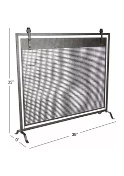 Buy 🛒 Contemporary Metal Fireplace Screen by Monroe Lane 👏 -Monroe Lane Sales Belk 18758