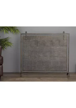 Buy 🛒 Contemporary Metal Fireplace Screen by Monroe Lane 👏 -Monroe Lane Sales Belk 18760
