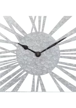 Best Sale 🥰 Wood Industrial Wall Clock by Monroe Lane 😀 -Monroe Lane Sales Belk 18763