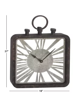 Best Sale 🥰 Wood Industrial Wall Clock by Monroe Lane 😀 -Monroe Lane Sales Belk 18765