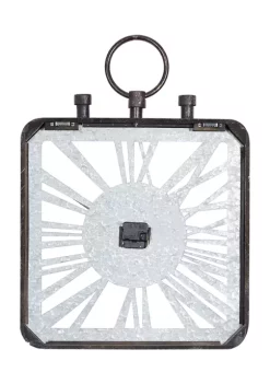 Best Sale 🥰 Wood Industrial Wall Clock by Monroe Lane 😀 -Monroe Lane Sales Belk 18766