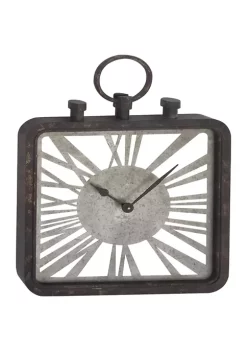 Best Sale 🥰 Wood Industrial Wall Clock by Monroe Lane 😀 -Monroe Lane Sales Belk 18767