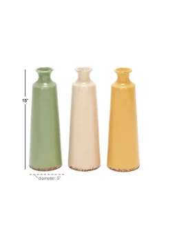 Best Pirce 💯 Vintage Ceramic Vase - Set of 3 by Monroe Lane 🔥 -Monroe Lane Sales Belk 18799