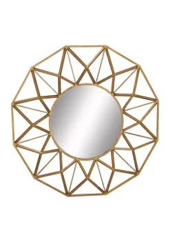 Discount π Glam Metal Wall Mirror by Monroe Lane π