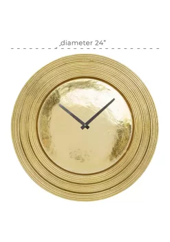 Promo 🌟 Glam Aluminum Wall Clock by Monroe Lane 🛒 -Monroe Lane Sales Belk 18833