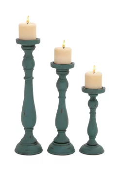 Buy 🤩 Traditional Wood Candle Holder - Set of 3 by Monroe Lane 🔥 -Monroe Lane Sales Belk 18870