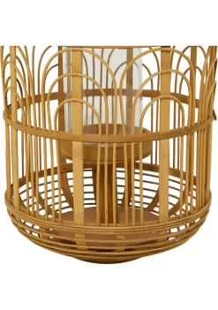 Brand new 💯 Bohemian Bamboo Candle Lantern by Monroe Lane 🤩 -Monroe Lane Sales Belk 18873
