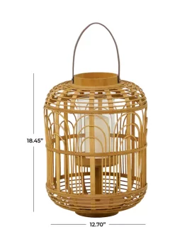 Brand new 💯 Bohemian Bamboo Candle Lantern by Monroe Lane 🤩 -Monroe Lane Sales Belk 18874