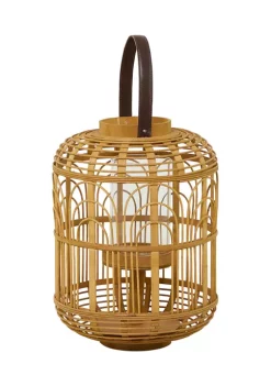 Brand new 💯 Bohemian Bamboo Candle Lantern by Monroe Lane 🤩 -Monroe Lane Sales Belk 18875