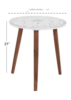 Brand new 🤩 Contemporary Wood Accent Table by Monroe Lane 🔔 -Monroe Lane Sales Belk 18879