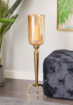 Hot Sale ✨ Traditional Aluminum Hurricane Lamp by Monroe Lane 🔔 -Monroe Lane Sales Belk 1893