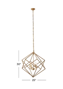 New 🎁 Modern Metal Chandelier by Monroe Lane 😍 -Monroe Lane Sales Belk 18940