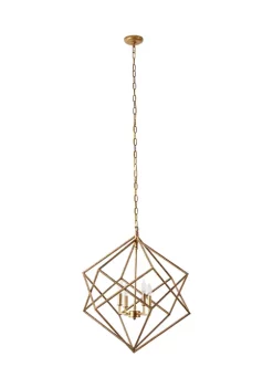 New 🎁 Modern Metal Chandelier by Monroe Lane 😍 -Monroe Lane Sales Belk 18941
