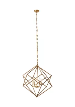 New 🎁 Modern Metal Chandelier by Monroe Lane 😍 -Monroe Lane Sales Belk 18942