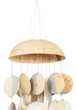 Promo 🔔 Coastal Capiz Shell Windchime by Monroe Lane 😍 -Monroe Lane Sales Belk 18956
