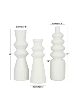 Buy 🛒 Contemporary Ceramic Vase - Set of 3 by Monroe Lane 🤩 -Monroe Lane Sales Belk 19009