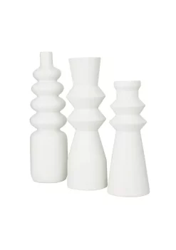 Buy 🛒 Contemporary Ceramic Vase - Set of 3 by Monroe Lane 🤩 -Monroe Lane Sales Belk 19010
