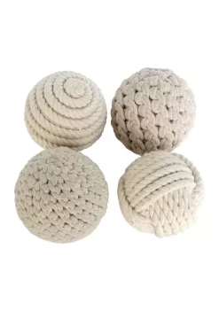 Cheap 💯 Farmhouse Jute Orbs & Vase Filler - Set of 4 by Monroe Lane ✨ -Monroe Lane Sales Belk 19023