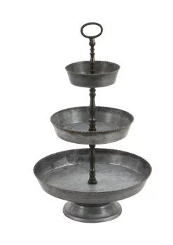 Promo 🥰 Farmhouse Metal Tiered Server by Monroe Lane 🌟 -Monroe Lane Sales Belk 19039