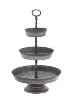 Promo 🥰 Farmhouse Metal Tiered Server by Monroe Lane 🌟 -Monroe Lane Sales Belk 19040